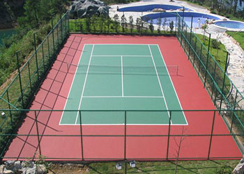 Acrylic pitch floor