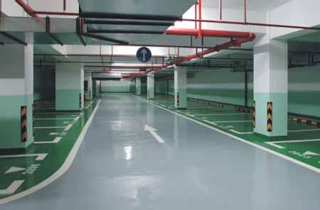 Parking lot special orange peel epoxy flooring
