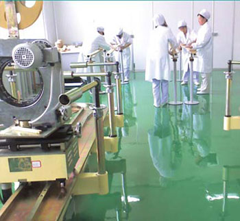 Epoxy electrostatic conductive self-leveling floor