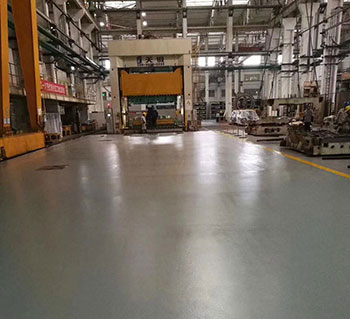 Factory workshop of nano ultra-wear-resistant flooring