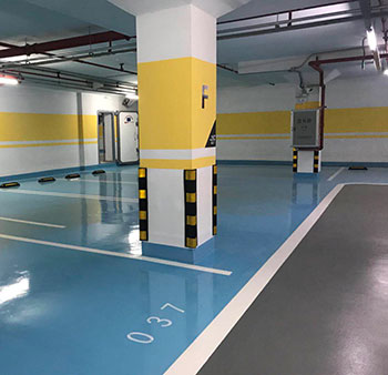 Garage article of nano ultra-wear-resistant flooring