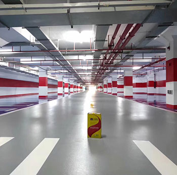 Thompson: solvent-free epoxy self-leveling + nano red diamond super wear-resistant